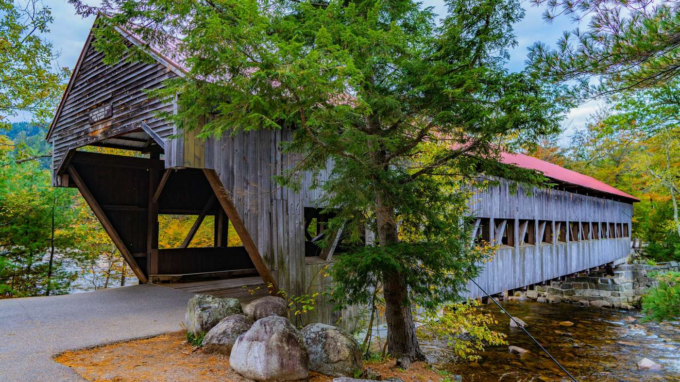 Albany Covered Bridge over the Swift River